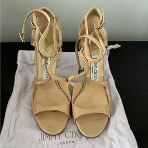 Jimmy Choo Nude Strappy Heels